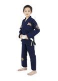 Детское кимоно Fairtex BJJ2 Kids Gi Matchanu Navy Blue, Темно-синий, M1