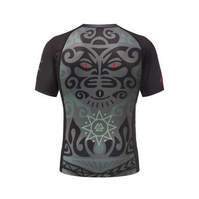 Рашгард Peresvit Maori Rashguard Short Sleeve Black Military Green, XL
