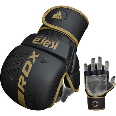 Перчакти для MMA RDX F6 Kara Shooter Sparring Gloves Golden, S/M