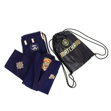 Детское кимоно Fairtex BJJ2 Kids Gi Matchanu Navy Blue, Темно-синий, M1