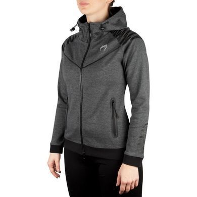 Женская толстовка Venum Laser Hoody Dark Heather Grey, Cерый, XS