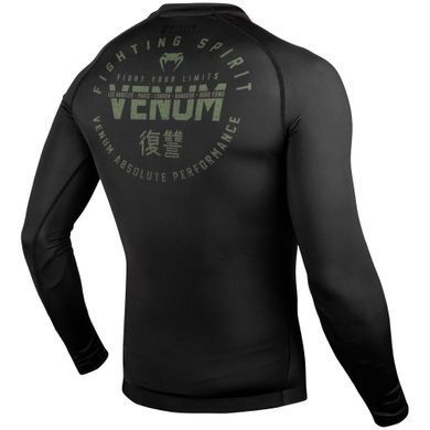 Рашгард Venum Signature Rashguard Long Sleeves Black Khaki Exclusive, Хакі, XS