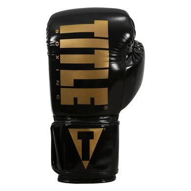 Боксерські рукавиці Title Boxing Inferno Intensity Elastic Training Gloves Black Gold, 18 oz
