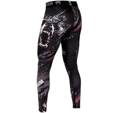 Компресійні штани Venum Grizzli Spats Black, Чорний, XS