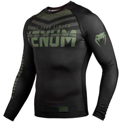 Рашгард Venum Signature Rashguard Long Sleeves Black Khaki Exclusive, Хакі, XS