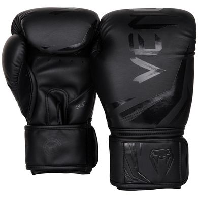 Боксерські рукавички Venum Challenger 3.0 Чорні з чорним, 14oz, 14oz