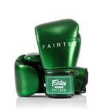 Боксерские перчатки Fairtex BGV22 Metallic Green, 10 oz