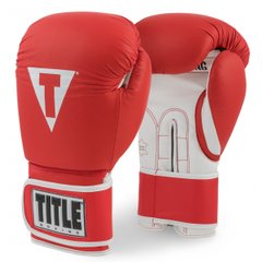 Боксерские перчатки TITLE Boxing PRO STYLE Leather Training 3.0 Красные, 12oz, 12oz