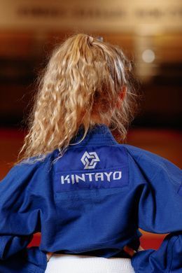 Кімоно для джиу - джитсу синє, TM "Kintayo", 150 зріст, щільність 350 гр/м.кв.