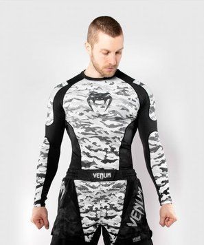 Рашгард Venum Defender Rashguard Long Sleeves Urban Camo, Хаки, XS
