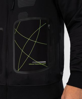 Спортивне худі Venum Training Camp 4.0 Full Zip Hoodie - Black/Neon Green, S