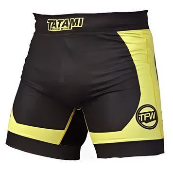 Шорти компресійні TATAMI Flex Vale Tudo Чорні з жовтим S