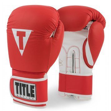 Боксерские перчатки TITLE Boxing PRO STYLE Leather Training 3.0 Красные 12oz