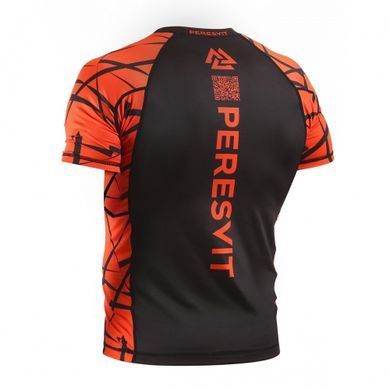 Дитячий рашгард Peresvit Rival Kids Rashguard Short Sleeve Orange, Чорний-Помаранчевий, YXS