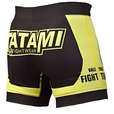 Шорти компресійні TATAMI Flex Vale Tudo Чорні з жовтим S