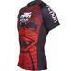Рашгард Venum Crimson Viper Rashguard Short Sleeves Black Red, Чорний-Червоний, S