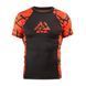 Дитячий рашгард Peresvit Rival Kids Rashguard Short Sleeve Orange, Чорний-Помаранчевий, YXS