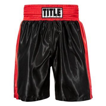 Шорты TITLE Boxing Edge Boxing Trunks 2.0 Black Red, Черный-Красный, M
