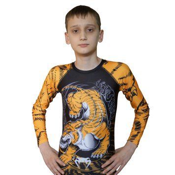 Детский рашгард с длинным рукавом VENUM Replika Kids Tiger YXS