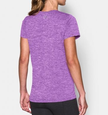 Жіноча футболка Under Armour Womens V-Neck -Twist Logo Mega Magenta, L