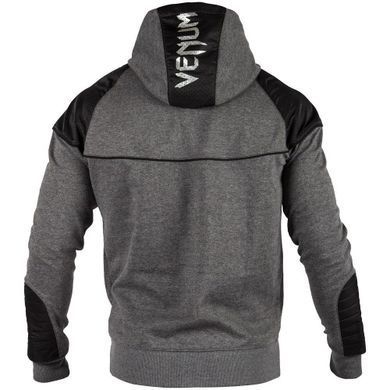 Худі Venum Laser Hoody Grey, Сірий-Чорний, XS