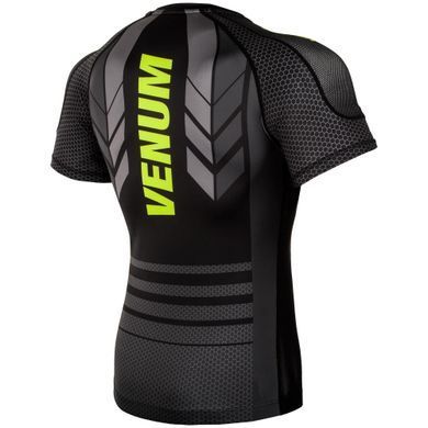 Рашгард Venum Technical 2.0 Rashguards Short Black Yellow, Чорний-Лаймовий, S