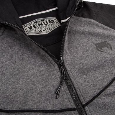 Худі Venum Laser Hoody Grey, Сірий-Чорний, XS