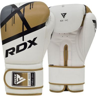 Боксерские перчатки RDX F7 Ego Boxing Gloves Golden, 10 oz