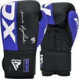 Боксерские перчатки RDX F4 Boxing Gloves Hook & Loop Blue Black, 16 oz