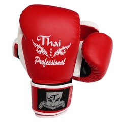 Боксерские перчатки Thai Professional BG8 Красные, 12oz, 12oz