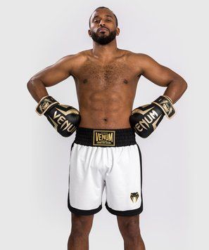 Боксерские шорты Venum Classic Boxing Shorts White Black, Белый-Черный, L