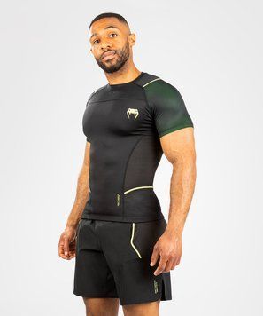 Рашгард Venum Fusion 2.0 Men&rsquo;s Rashguard Short Sleeves Black Yellow, S