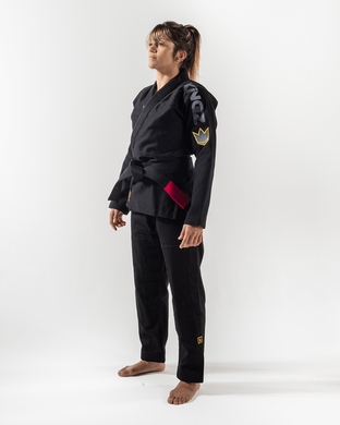Женское кимоно для бразильского джиу-джитсу Kingz Comp 450 V6 Черное, F0, F0