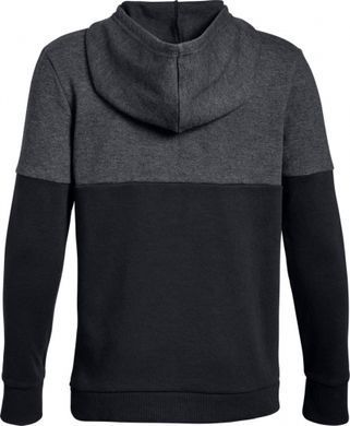 Дитяче худі Under Armour Double Knit Zip Boys Hoody Black, Чорний-Сірий, YXL