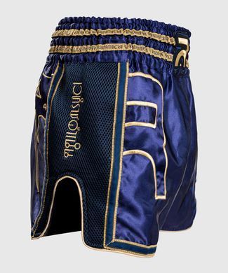 Тайские шорты Rajadamnern x Venum Muay Thai Short Navy Blue, S