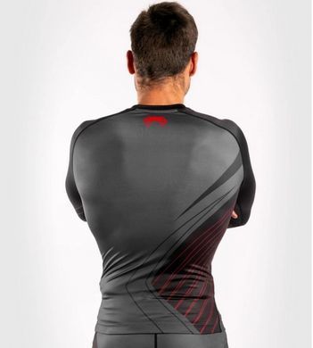 Рашгард Venum Contender 5.0 Rashguard Black Red, Cірий, XS