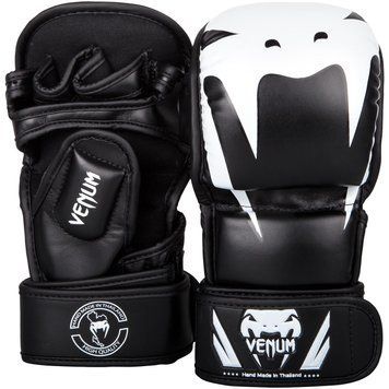 Рукавички VENUM ММА Impact Чорні з білим S/M