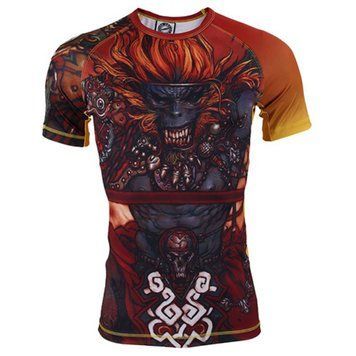 Рашгард с коротким рукавом GAWAKOTO Monkey King M