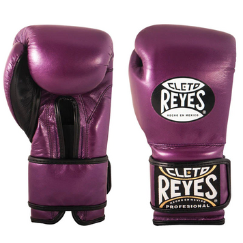 Боксерские перчатки Cleto Reyes Leather Contact Closure Gloves Purple, 12 oz