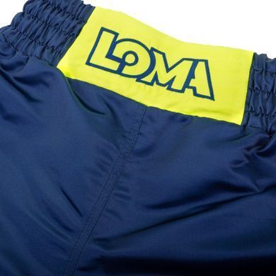 Шорти для боксу Venum Origins Boxing Short Loma Edition Blue Yellow, Темно-синій, XXS