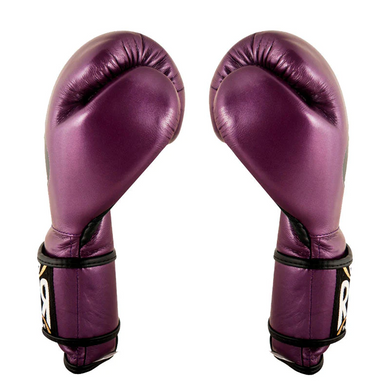 Боксерские перчатки Cleto Reyes Leather Contact Closure Gloves Purple, 12 oz