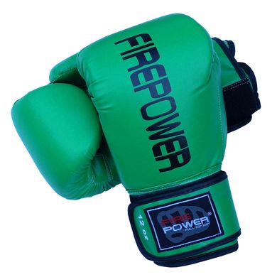 Боксерские перчатки Firepower FPBGA11 Зеленые, 10oz, 10oz