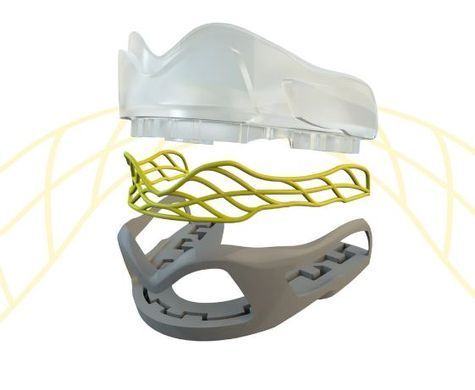 Капа Safejawz Nitro Series Сіра з салатовим