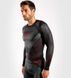 Рашгард Venum Contender 5.0 Rashguard Black Red, Cірий, XS