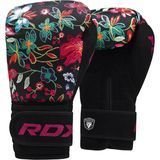 Женские боксерские перчатки RDX FL3 Floral Boxing Gloves Black, 8 oz