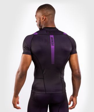 Рашгард с коротким рукавом Venum Nogi 3.0 Short Sleeves Rashguard Black Purple, XS