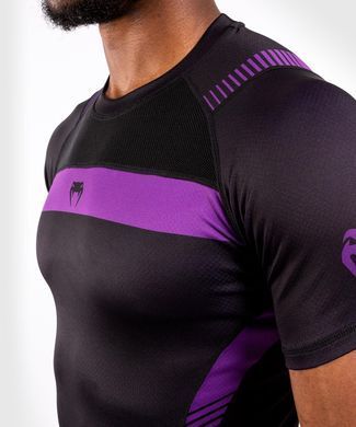 Рашгард с коротким рукавом Venum Nogi 3.0 Short Sleeves Rashguard Black Purple, XS