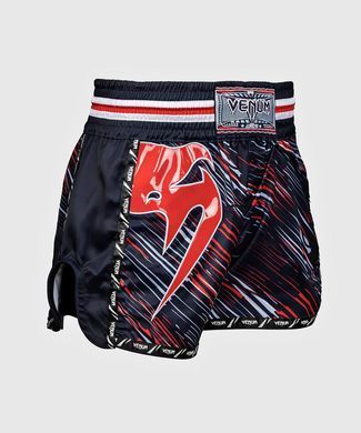 Тайські шорти Venum Giant Muay Thai Shorts Red, Чорний, S