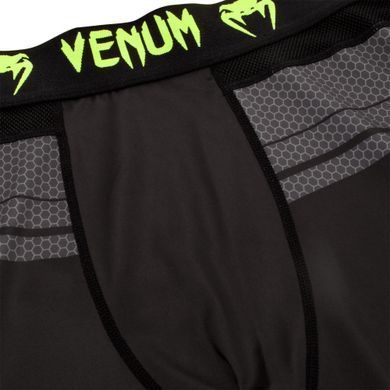 Компресійні штани Venum Technical 2.0 Spat Black Yellow, Чорний, L