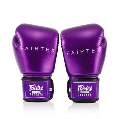 Боксерские перчатки Fairtex BGV22 Metallic Purple, 10 oz